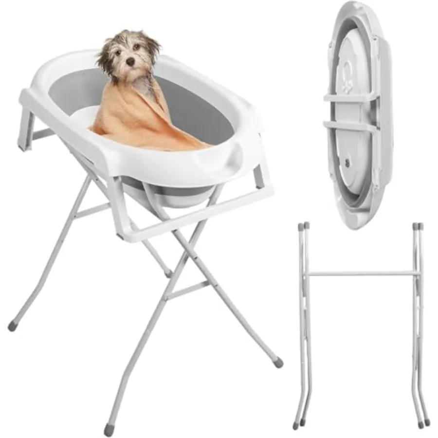 2 in 1 Dog Bath Tub and Wash Station for Bathing Shower and Grooming Elevated Foldable and Portable Indoor Outdoor Use for Smal
2 in 1 Dog Bath Tub and Wash Station for Bathing Shower and Grooming Elevated Foldable and Portable Indoor Outdoor Use for Smal