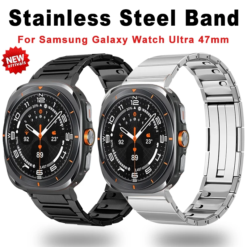Stainless Steel Band for Samsung Galaxy Ultra 47mm Metal Strap Quick Release Link Watchband for Galaxy Watch Ultra 47mm Bracelet
Stainless Steel Band for Samsung Galaxy Ultra 47mm Metal Strap Quick Release Link Watchband for Galaxy Watch Ultra 47mm Bracelet