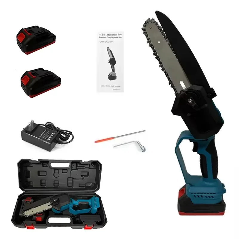 Portable Industrial 21V 6-Inch Electric Cordless Chain Saw Brushless Motor 650W 1.5AH Lithium Battery 5800 RPM DIY Mini Pole
Portable Industrial 21V 6-Inch Electric Cordless Chain Saw Brushless Motor 650W 1.5AH Lithium Battery 5800 RPM DIY Mini Pole