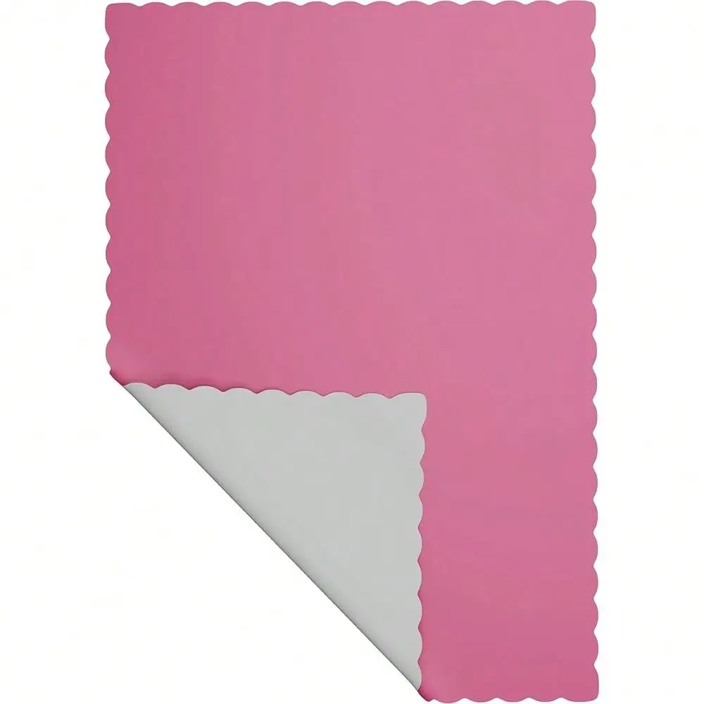 Placemats Disposable Scalloped Edge 100, Pink,Pink
Placemats Disposable Scalloped Edge 100, Pink,Pink