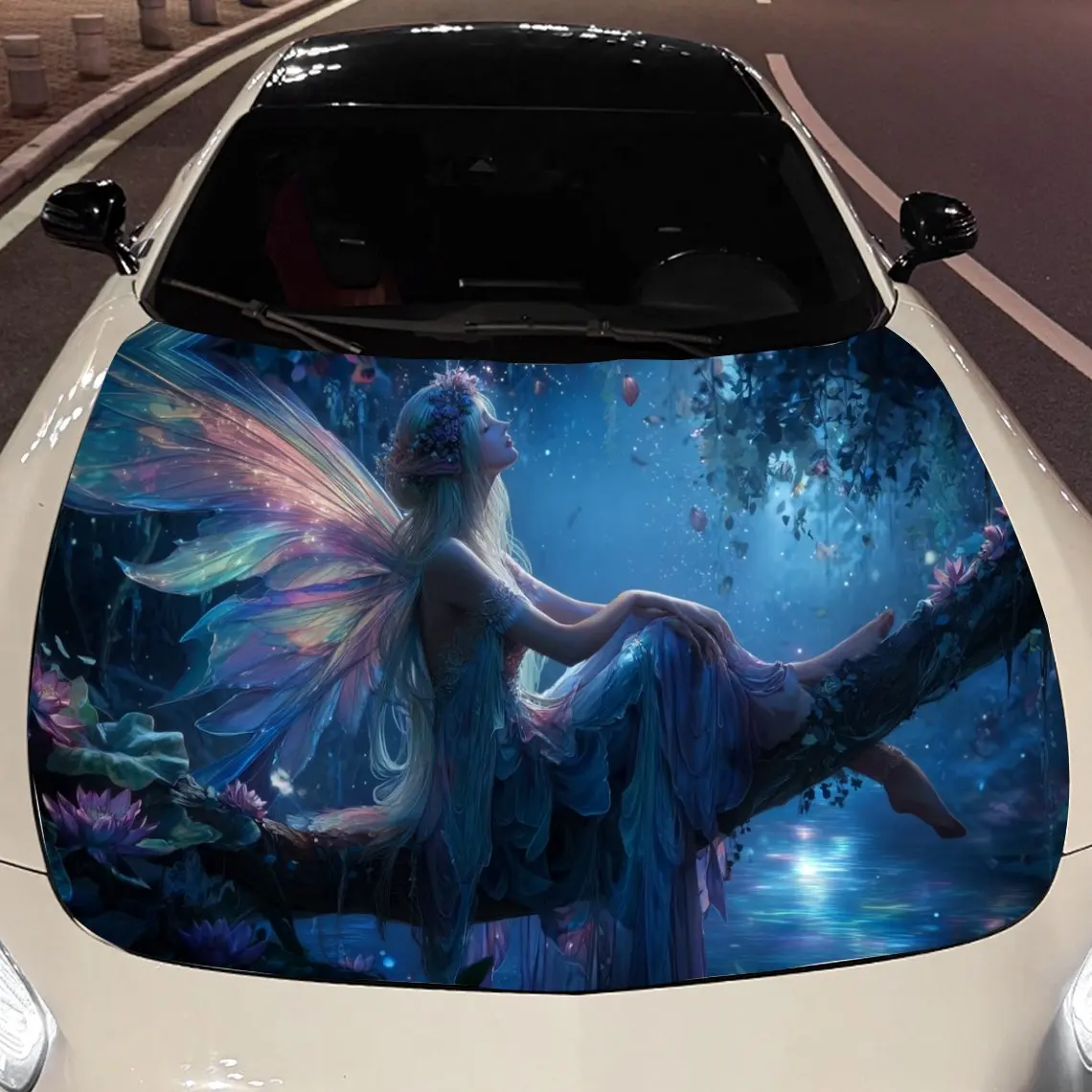 Blue Moon Fairy Forest Elf Car Vinyl Wrap, PVC Material Waterproof Car Hood Sticker, Self-Adhesive Scratch-Resistant Stickers fo
Blue Moon Fairy Forest Elf Car Vinyl Wrap, PVC Material Waterproof Car Hood Sticker, Self-Adhesive Scratch-Resistant Stickers fo