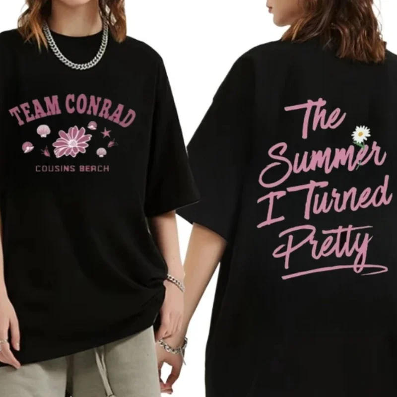 Лето 2025 г., пляжная футболка «I Turned Pretty Cousins», Team Jeremiah Conrad Merch, футболка с круглым вырезом и короткими рукавами, женская и мужская одежда
Лето 2025 г., пляжная футболка «I Turned Pretty Cousins», Team Jeremiah Conrad Merch, футболка с круглым вырезом и короткими рукавами, женская и мужская одежда
