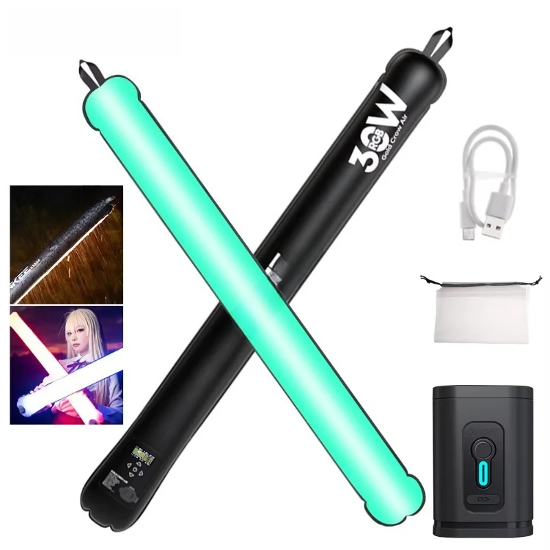 Portable Handheld Light Emitting Diode Light Stick, RGB Tube 2500k-10000k, Full Color Air Inflatable Video Fill
Portable Handheld Light Emitting Diode Light Stick, RGB Tube 2500k-10000k, Full Color Air Inflatable Video Fill