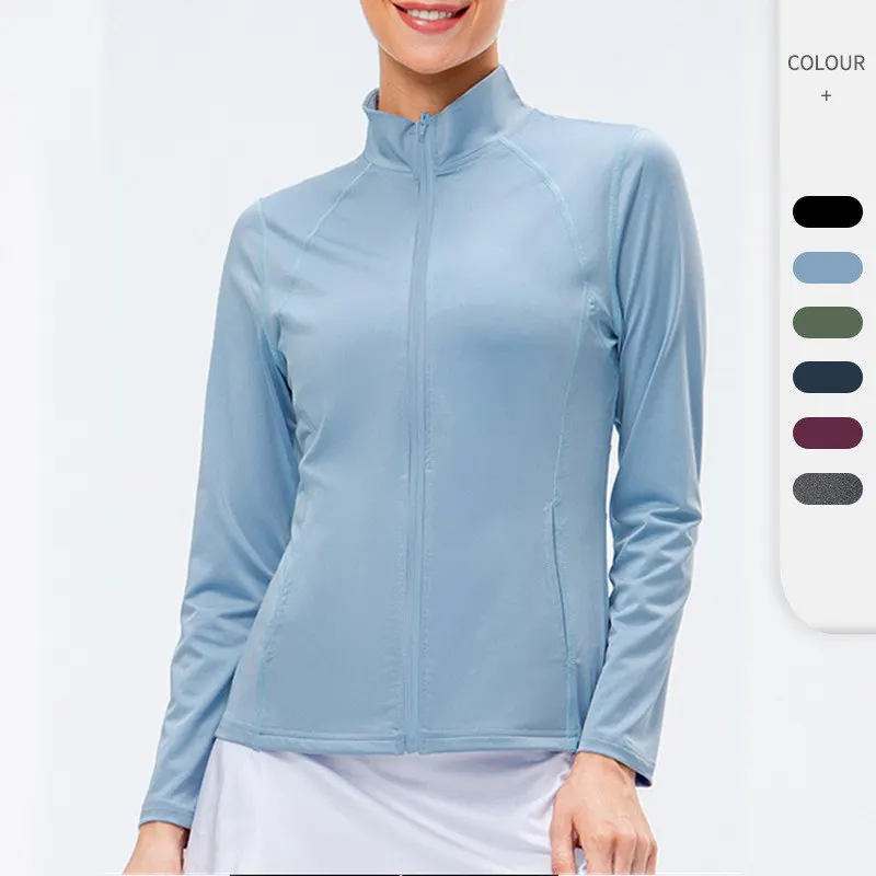Zipper Long Sleeve Outerwear Quick Dry High Stretch Women Fall Winter Yoga Workout Running Top
Zipper Long Sleeve Outerwear Quick Dry High Stretch Women Fall Winter Yoga Workout Running Top