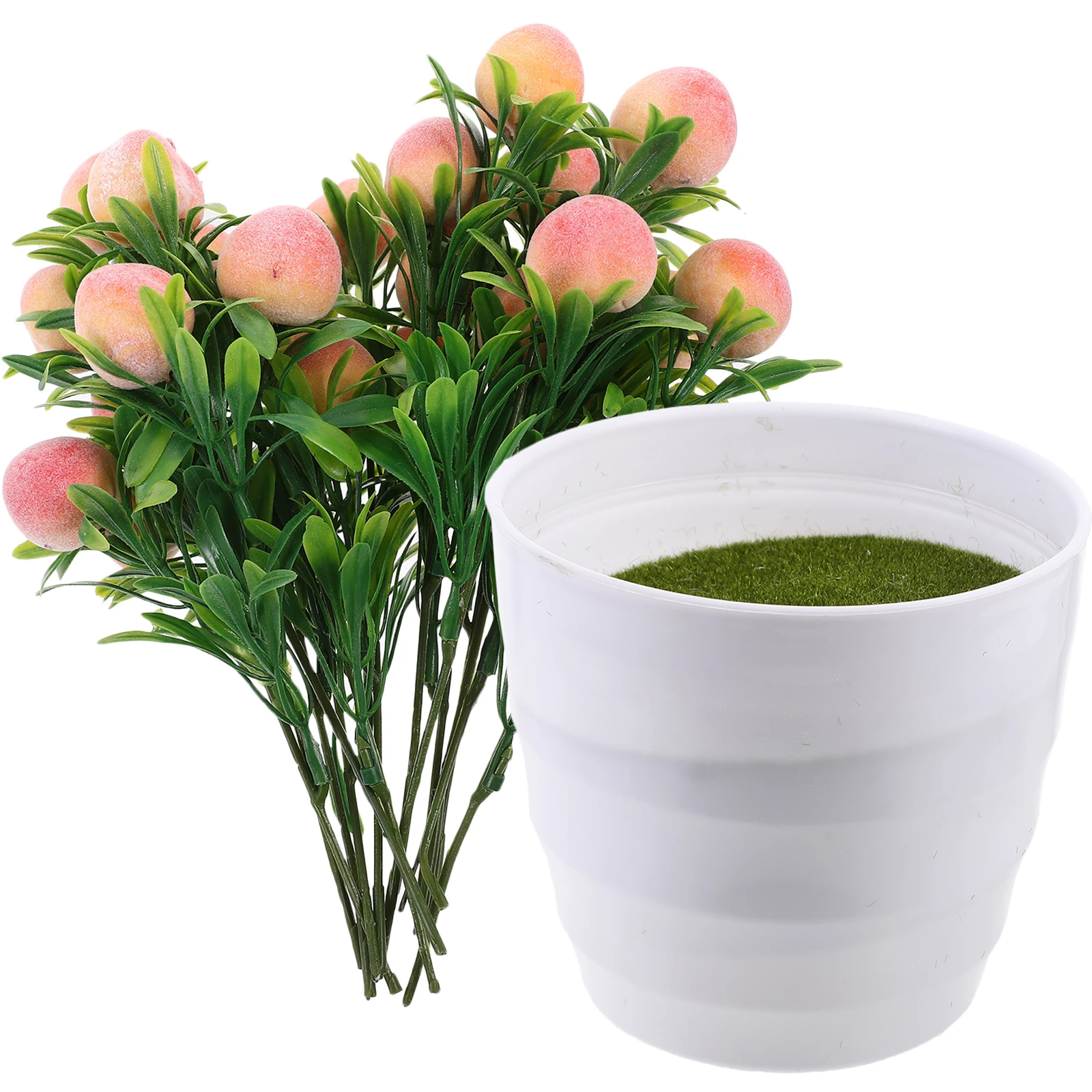 Artificial Plants Indoor Decor Faux Bedroom Plants for Desk Bookshelf Vivid Fake Peach Tree Realistic Fruit Potted
Artificial Plants Indoor Decor Faux Bedroom Plants for Desk Bookshelf Vivid Fake Peach Tree Realistic Fruit Potted