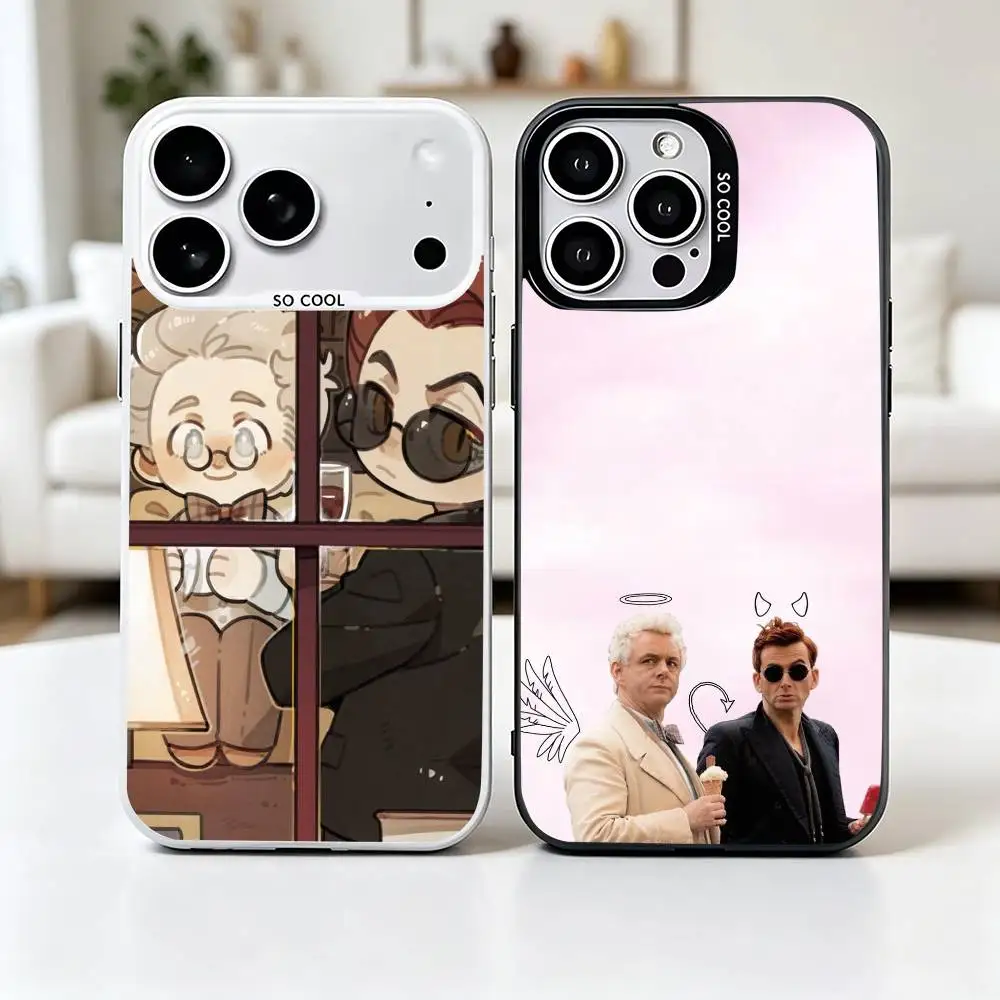 Good Omens Aziraphale Crowley Phone Case For iPhone 17,16,15,14,13,12,11 Plus,Pro Max,XS,Colorful Silver Cover
Good Omens Aziraphale Crowley Phone Case For iPhone 17,16,15,14,13,12,11 Plus,Pro Max,XS,Colorful Silver Cover