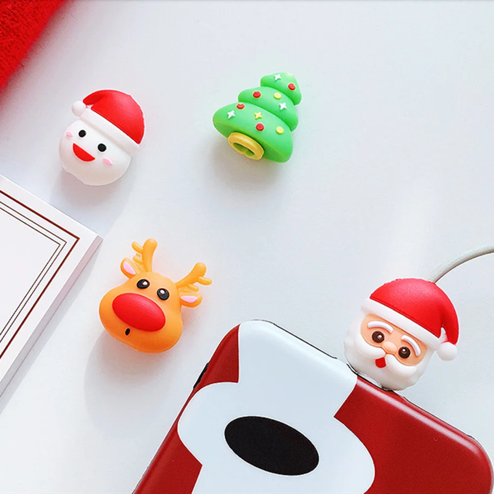 4 Pcs Protective Case Colorful Christmas Snowman Glove Tree Lollipop USB Cord Earphone Cover Long Life Saver
4 Pcs Protective Case Colorful Christmas Snowman Glove Tree Lollipop USB Cord Earphone Cover Long Life Saver