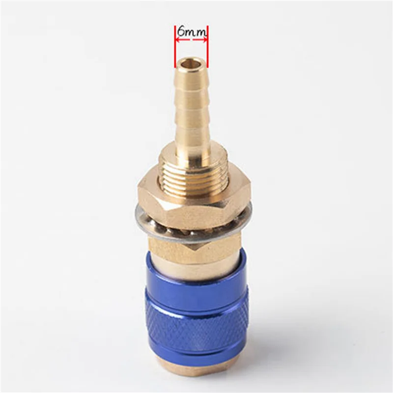 Especial 6Pcs 6Mm Water Cooled Air Cooled Gas Water Adapter Quick Connector Fitting For MIG TIG Welding Torch Plug, Blue+Red
Especial 6Pcs 6Mm Water Cooled Air Cooled Gas Water Adapter Quick Connector Fitting For MIG TIG Welding Torch Plug, Blue+Red