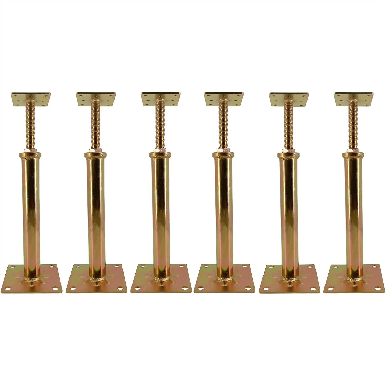 6 Pack House Floor Jacks for Leveling, 11-16 Inch Adjustable, 6 Ton Capacity, Galvanized Steel
6 Pack House Floor Jacks for Leveling, 11-16 Inch Adjustable, 6 Ton Capacity, Galvanized Steel
