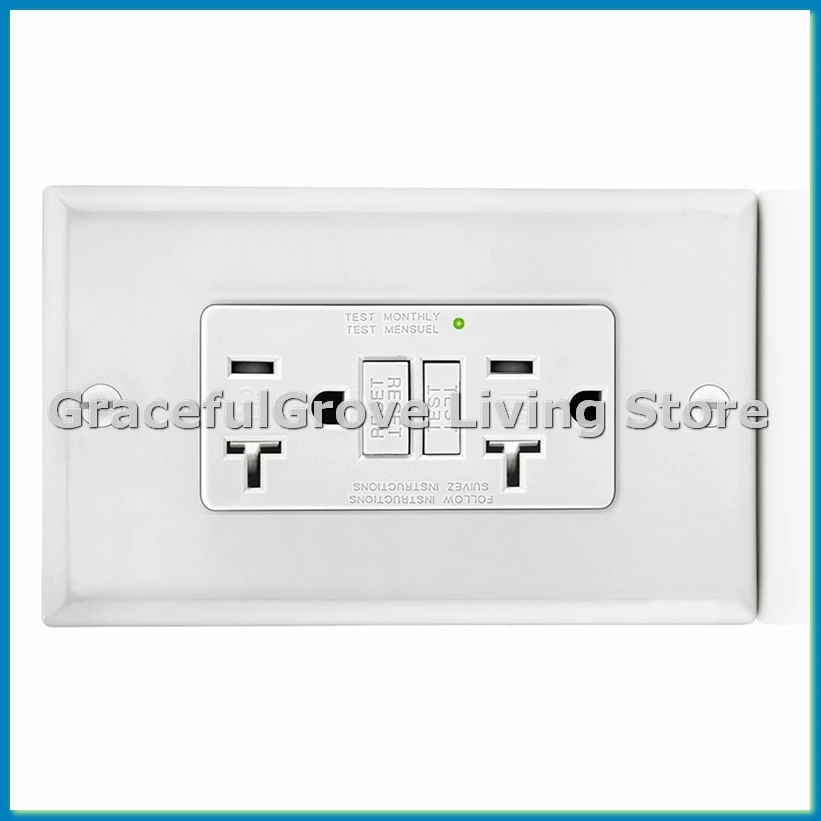 Розетка GFCI 20 А, электрическая розетка GFI со светодиодным индикатором, несанкционированный прерыватель цепей заземления 20 А-ABFB
Розетка GFCI 20 А, электрическая розетка GFI со светодиодным индикатором, несанкционированный прерыватель цепей заземления 20 А-ABFB