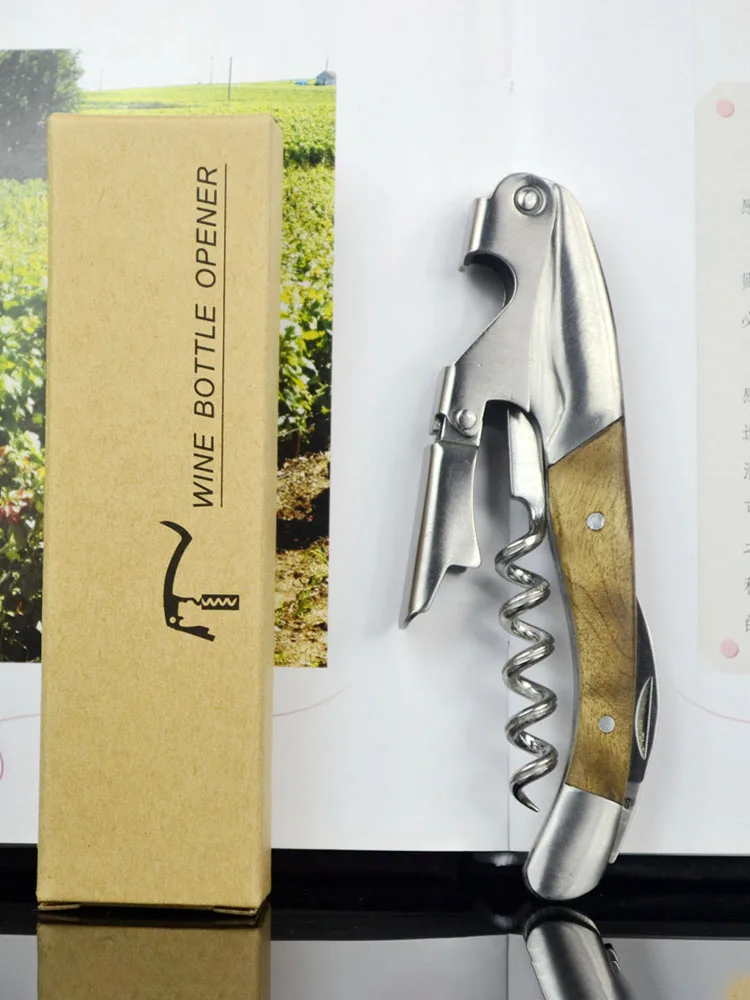 High-End Stainless Steel Shark Wine Opener Multi-Functional Premium Handle Wooden Corkscrew Beer Opener Wine Tool
High-End Stainless Steel Shark Wine Opener Multi-Functional Premium Handle Wooden Corkscrew Beer Opener Wine Tool