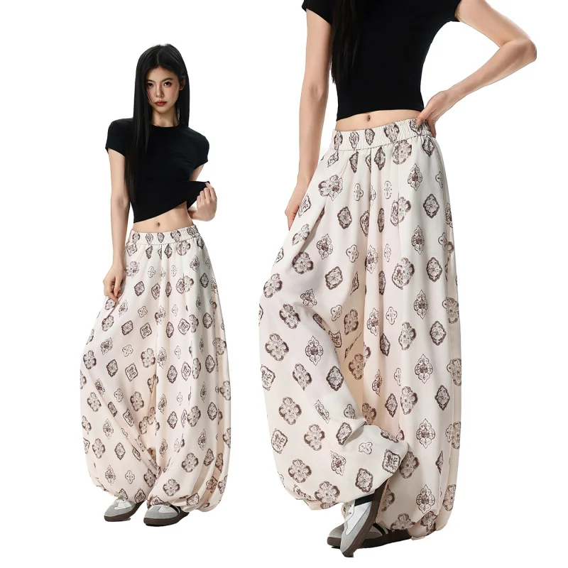Unisex casual pants2026 Summer loose fitting thin retro printed lantern pants men women elastic waist comfortable long pants
Unisex casual pants2026 Summer loose fitting thin retro printed lantern pants men women elastic waist comfortable long pants