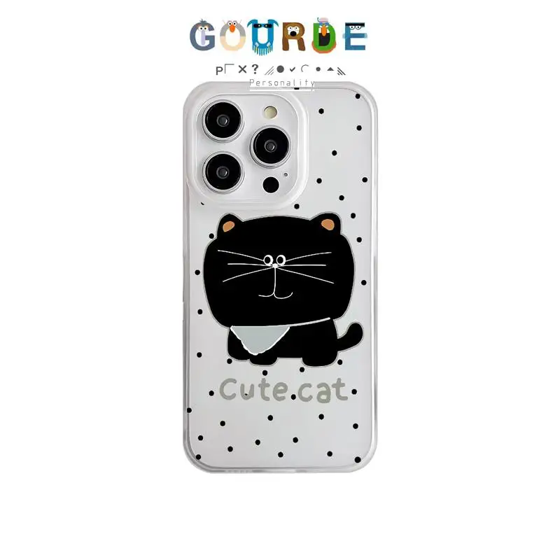 Gourde Cute Big Head Cat Cartoon pattern Phone Case for Iphone 16 15 14 12 13 11 Pro Max IP 7 8 Plus Iphon X XS XR Xs Max
Gourde Cute Big Head Cat Cartoon pattern Phone Case for Iphone 16 15 14 12 13 11 Pro Max IP 7 8 Plus Iphon X XS XR Xs Max