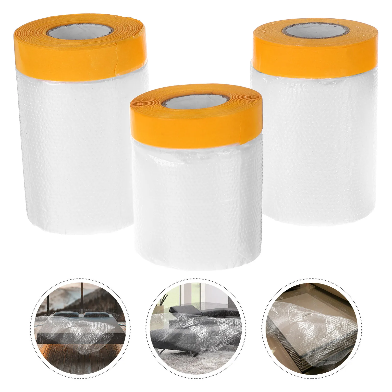 3 Rolls Fabric Based Dust Protective Film For Furniture Wardrobe Sofa Paint Adhesive Protective Film Automotive Masking Plastic
3 Rolls Fabric Based Dust Protective Film For Furniture Wardrobe Sofa Paint Adhesive Protective Film Automotive Masking Plastic
