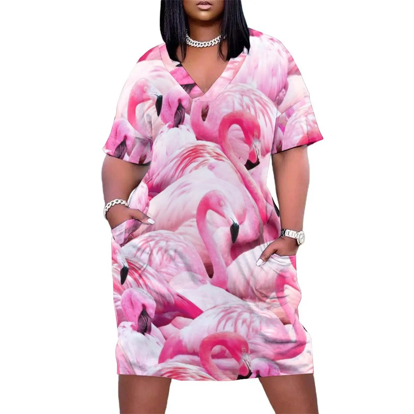 Flamingo Party Loose Pocket Dress clothes for woman summer dresses ladies 2024 Women"s summer suit
Flamingo Party Loose Pocket Dress clothes for woman summer dresses ladies 2024 Women"s summer suit