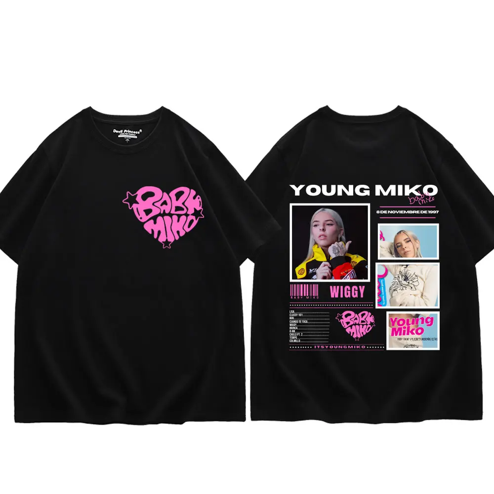 Rapper Young Miko Album Merch T-shirt Men Women Clothing Hip Hop Fashion T Shirts Summer High Quality Cotton Oversized T-shirts
Rapper Young Miko Album Merch T-shirt Men Women Clothing Hip Hop Fashion T Shirts Summer High Quality Cotton Oversized T-shirts