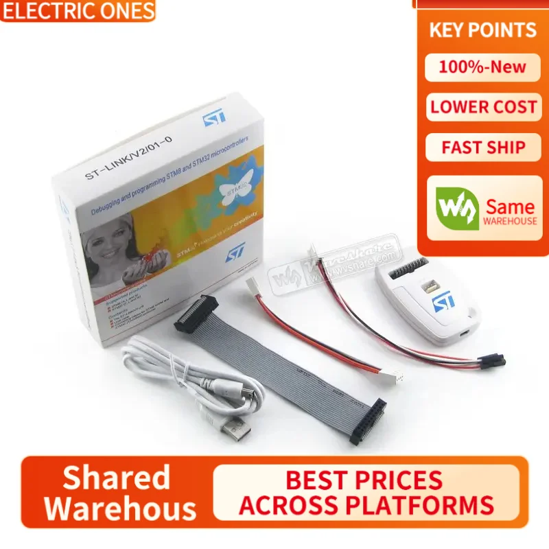 【Waveshare genuine】- ST-LINK V2 (CN) ST-LINK V2 STM32 STM8 USB JTAG Programmer In-circuit Debugger 100% Original
【Waveshare genuine】- ST-LINK V2 (CN) ST-LINK V2 STM32 STM8 USB JTAG Programmer In-circuit Debugger 100% Original