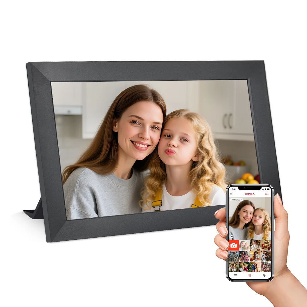 Цифровая фоторамка с сенсорным экраном 10,1 дюйма, 32 ГБ, отвечающая фото-видео и лучшие пожелания через приложение Frameo, цифровая фоторамка Smart WIFI
Цифровая фоторамка с сенсорным экраном 10,1 дюйма, 32 ГБ, отвечающая фото-видео и лучшие пожелания через приложение Frameo, цифровая фоторамка Smart WIFI