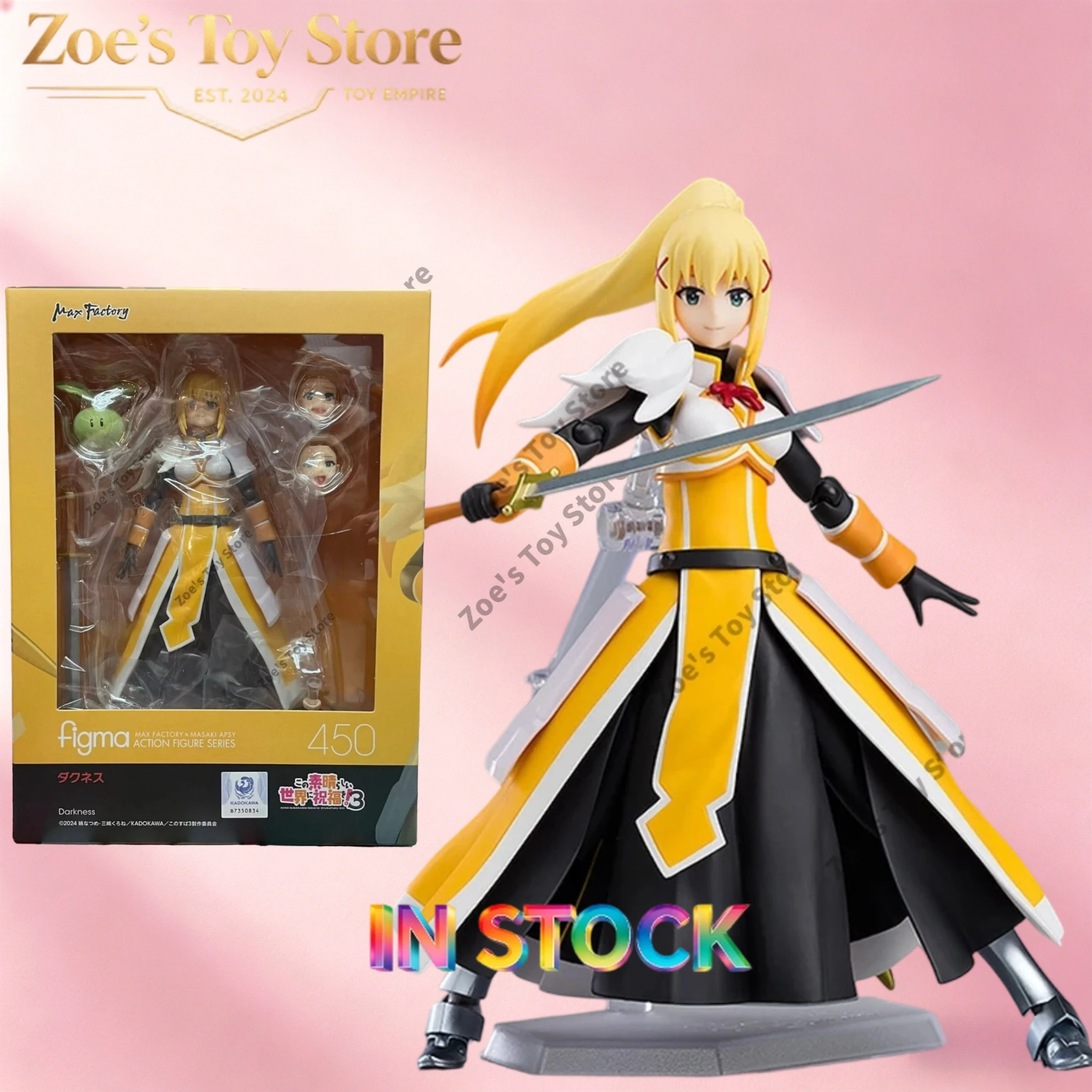 Max Factory Figma #450 Darkness KonoSuba God's Blessing Action Figure with Box Original in-Stock Item Collectible Doll
Max Factory Figma #450 Darkness KonoSuba God's Blessing Action Figure with Box Original in-Stock Item Collectible Doll