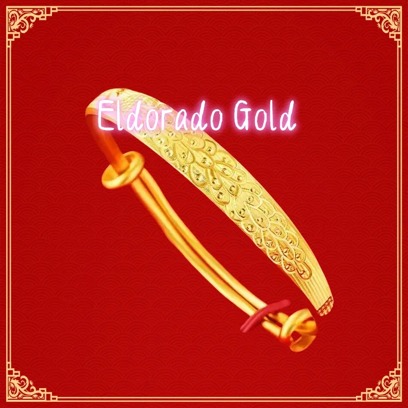 Eldorado Gold 2025 Lover's giftAU999 24K Gold Women's Peacock Bangle | 3D gold peacock with enamel eyes, matte - glossy contras
Eldorado Gold 2025 Lover's giftAU999 24K Gold Women's Peacock Bangle | 3D gold peacock with enamel eyes, matte - glossy contras