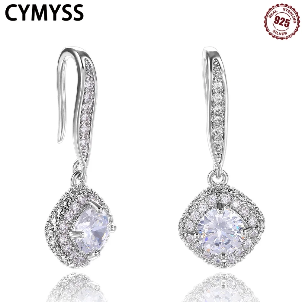 CYMYSS 2025 New 925 Sterling Silver Square Zircon Eardrop Boutique Wedding Birthday Party Gift Trend Jewelry Women's Earrings
CYMYSS 2025 New 925 Sterling Silver Square Zircon Eardrop Boutique Wedding Birthday Party Gift Trend Jewelry Women's Earrings