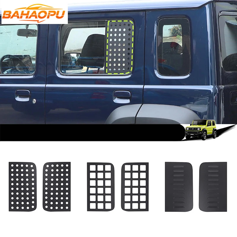 BAHAOPU Metal Accessories Rear Glass Panel Decoration Cover Small Window Ventilation Panel Trim For Suzuki Jimny 4-Doors 2019 Up
BAHAOPU Metal Accessories Rear Glass Panel Decoration Cover Small Window Ventilation Panel Trim For Suzuki Jimny 4-Doors 2019 Up