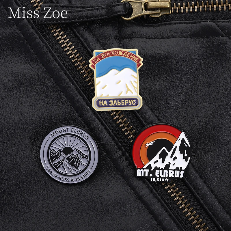 Towering And Spectacular Mountain Peaks Enamel Pins 18510Ft Mount Elbrus Brooches Backpack Lapel Badges Jewelry Gift For Friend
Towering And Spectacular Mountain Peaks Enamel Pins 18510Ft Mount Elbrus Brooches Backpack Lapel Badges Jewelry Gift For Friend