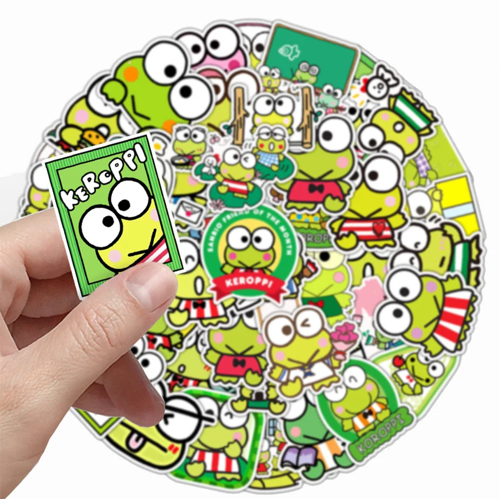 10/30/50pcs KEROKERO KEROPPI Sanrio Stickers Cute Cartoon Frog Decals DIY Suitacse Laptop Phone Bike Graffiti Sticker Decoration
10/30/50pcs KEROKERO KEROPPI Sanrio Stickers Cute Cartoon Frog Decals DIY Suitacse Laptop Phone Bike Graffiti Sticker Decoration