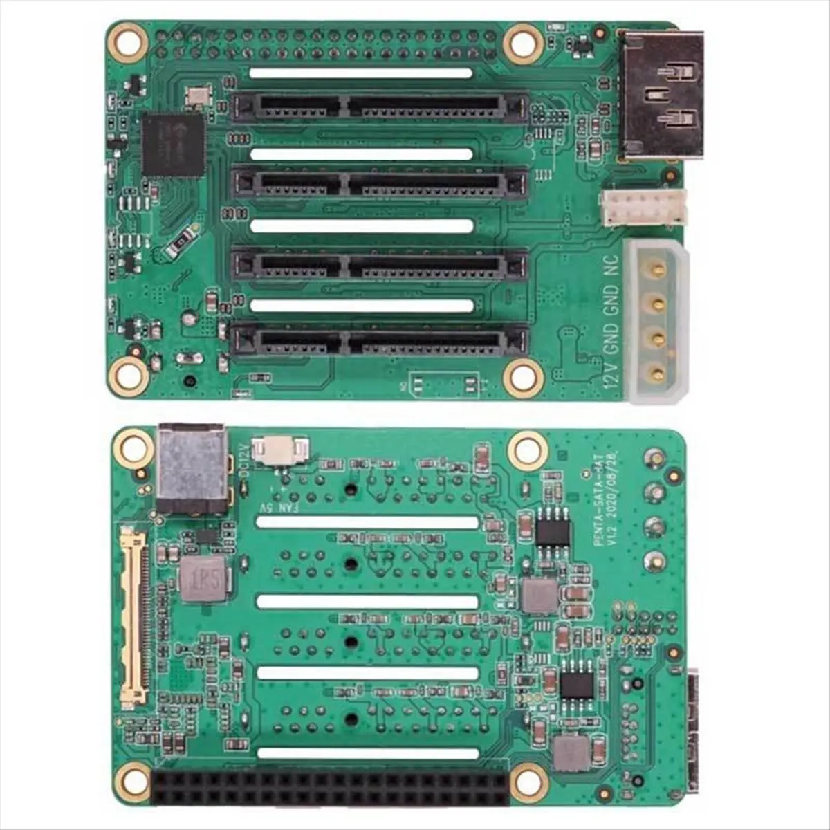 For Radxa HAT Expansion Board for 5 with Multi-Drive Storage Capability High-Speed Data Transfer
For Radxa HAT Expansion Board for 5 with Multi-Drive Storage Capability High-Speed Data Transfer