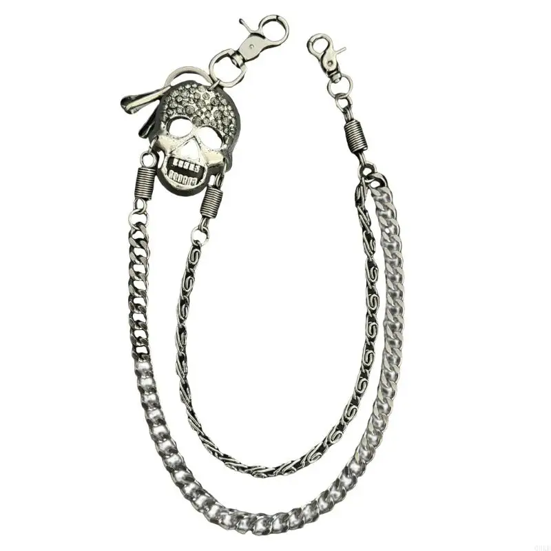 Q0KE Heavy Duty Hip Hop Belt Chains with Skull Design for Trousers and Wallet Keys
Q0KE Heavy Duty Hip Hop Belt Chains with Skull Design for Trousers and Wallet Keys