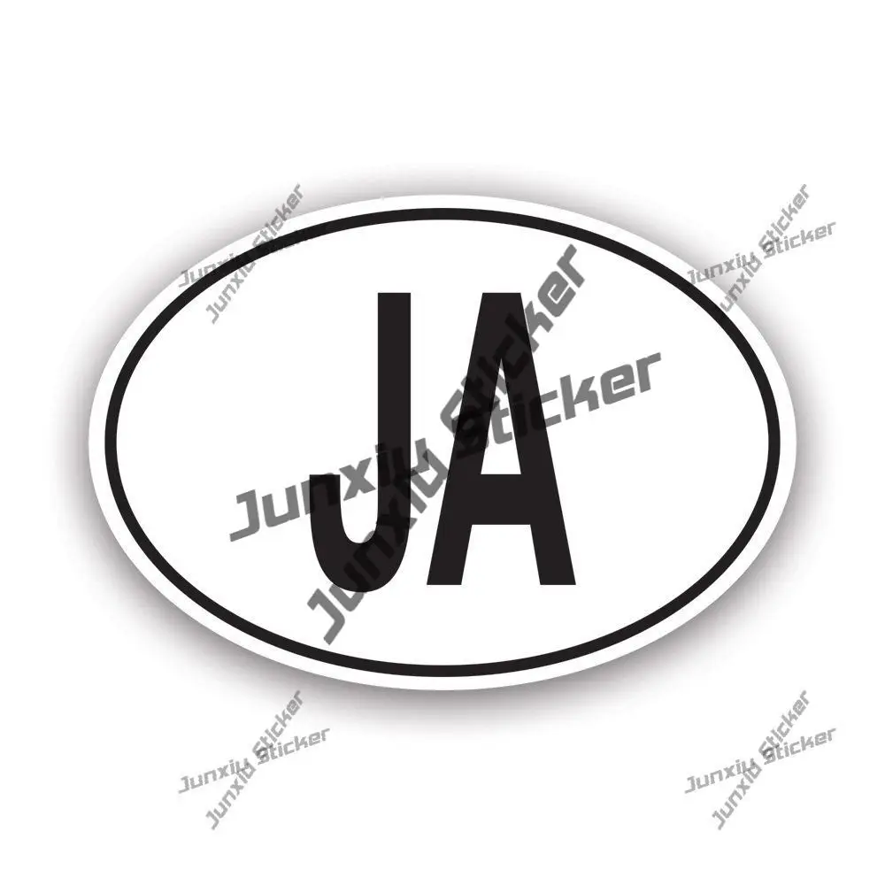 Jamaica Flag Sticker Jamaican Country Code JA Oval Decal for SUV Motorcycle Off Road Waterproof UV Protected Stickers for Car
Jamaica Flag Sticker Jamaican Country Code JA Oval Decal for SUV Motorcycle Off Road Waterproof UV Protected Stickers for Car