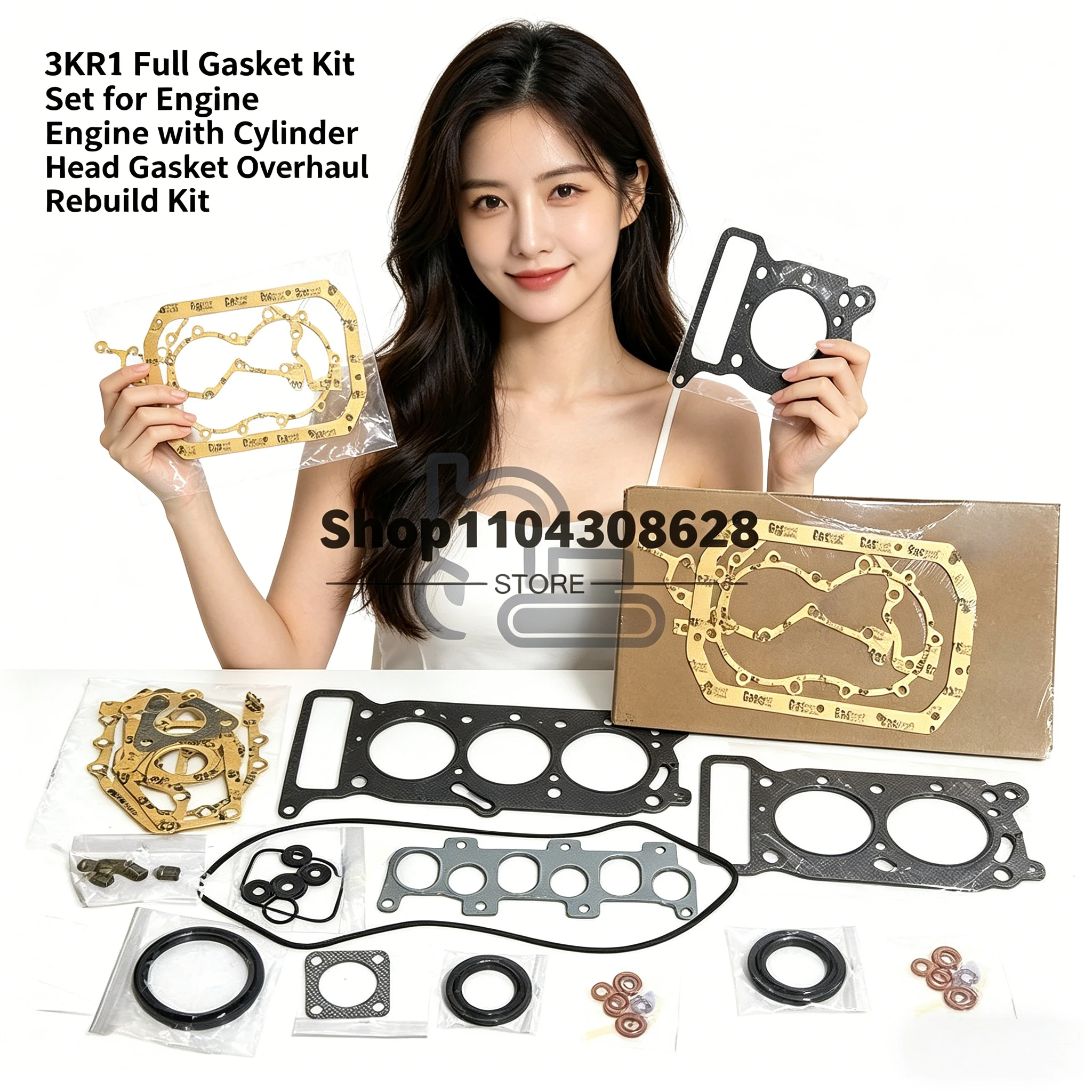 3KR1 Full Gasket Kit Set for Engine with Cylinder Head Gasket Overhaul Rebuild Kit
3KR1 Full Gasket Kit Set for Engine with Cylinder Head Gasket Overhaul Rebuild Kit