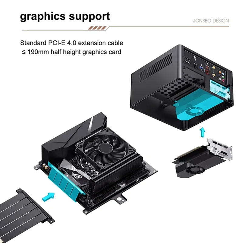 Jonsbo NV10 Mini ITX PC Case, 1U FLEX Power Supply Support, 4.5L Capacity, Compact And Elegant Design
Jonsbo NV10 Mini ITX PC Case, 1U FLEX Power Supply Support, 4.5L Capacity, Compact And Elegant Design