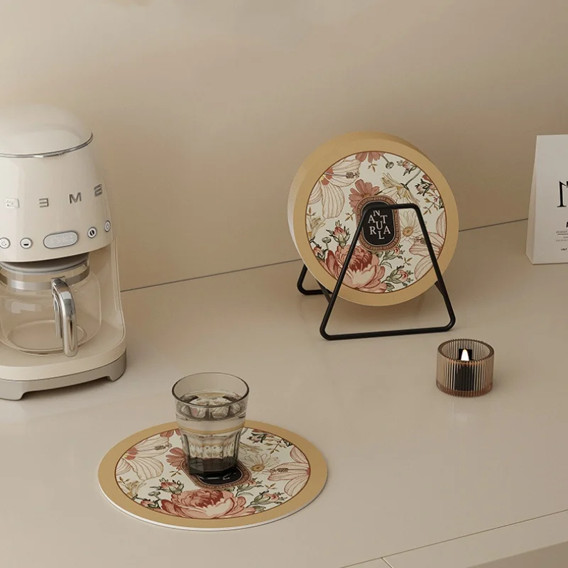 Simple Round Coasters Dinner Plate Cups Heat Insulation Anti-scald Mats Solid Wood Table Protection Mat Kitchen Absorbent Cup
Simple Round Coasters Dinner Plate Cups Heat Insulation Anti-scald Mats Solid Wood Table Protection Mat Kitchen Absorbent Cup