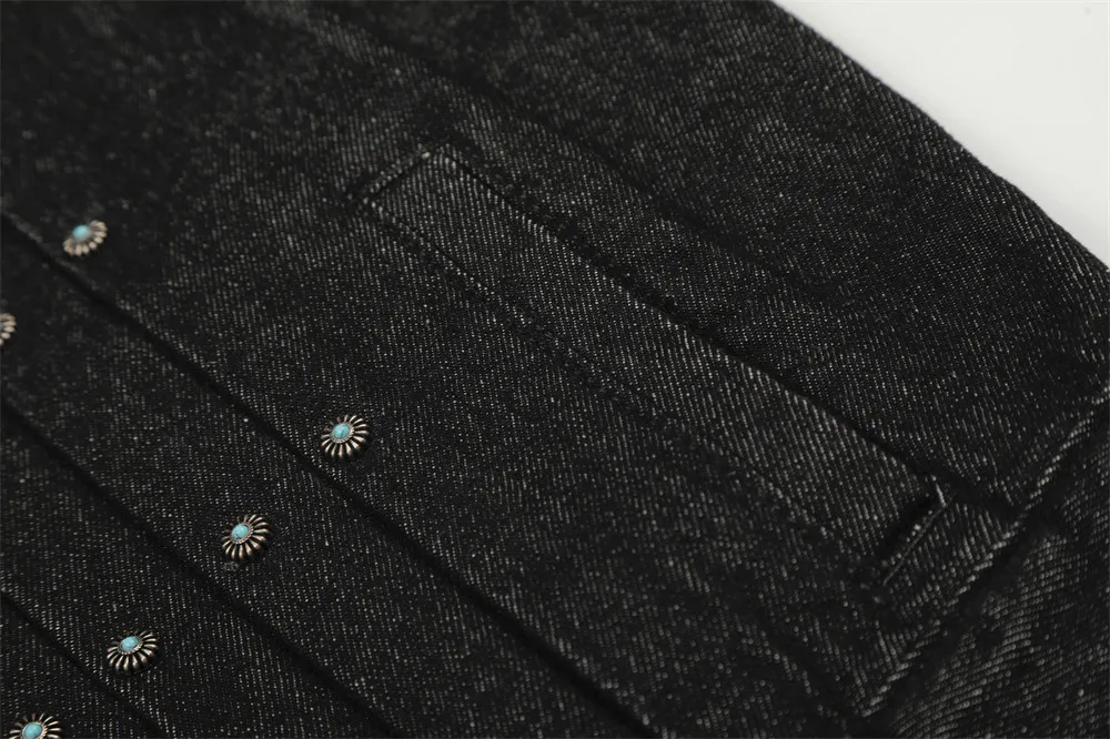 Mens Jacket Punk Vintage Streetwear Black Denim Short Coat Metal Buckle Studded Design Pleated Detail Retro Cool Hip Hop Fashion 27 S9725172a541e41a091a8a681f37c4eedM