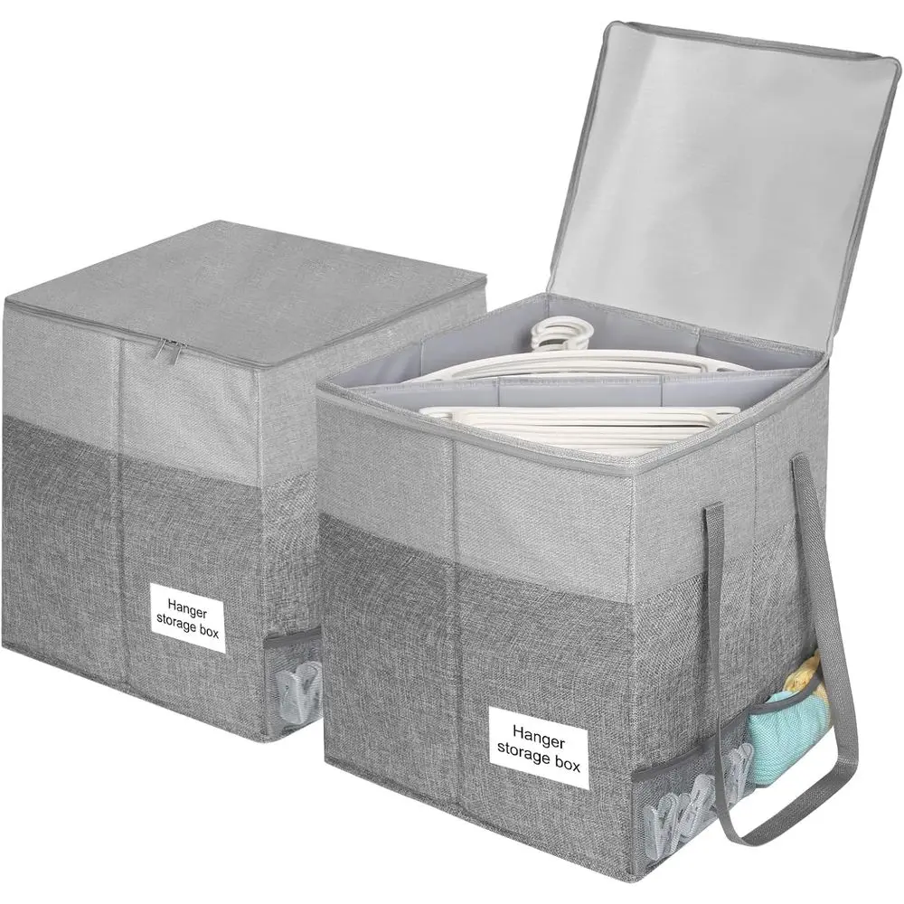 Серая сумка-органайзер для вешалок с крышкой и ручкой, жесткое хранилище для вешалок, витрина с этикетками, аккуратное решение для шкафа
Серая сумка-органайзер для вешалок с крышкой и ручкой, жесткое хранилище для вешалок, витрина с этикетками, аккуратное решение для шкафа