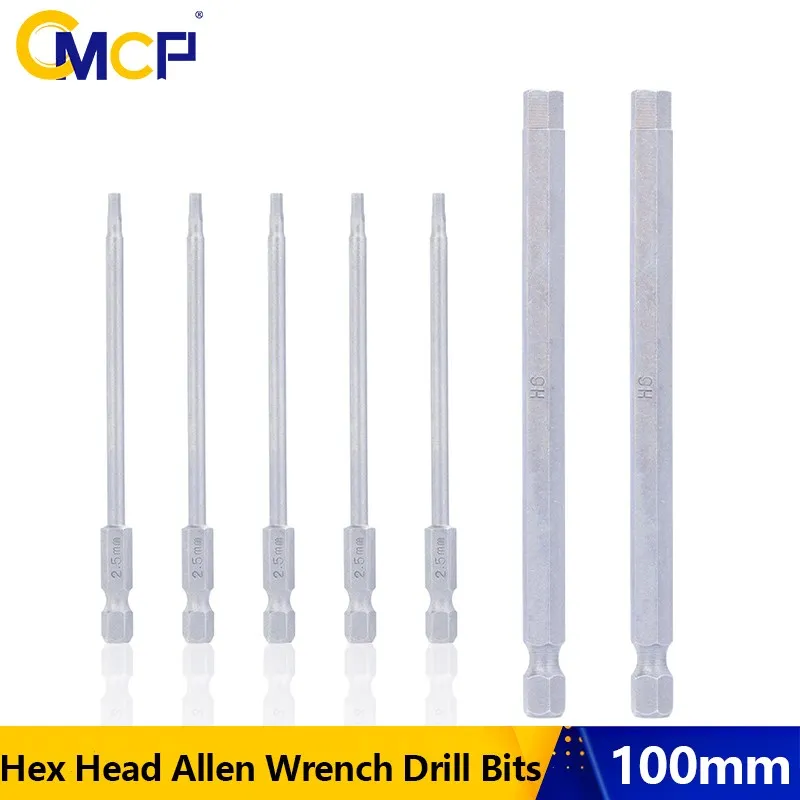 CMCP 100mm Metric Allen Screwdriver Bit Hex Head Allen Wrench Drill Bits Set Magnetic Tip Hex Key Screwdriver Socket Bit
CMCP 100mm Metric Allen Screwdriver Bit Hex Head Allen Wrench Drill Bits Set Magnetic Tip Hex Key Screwdriver Socket Bit