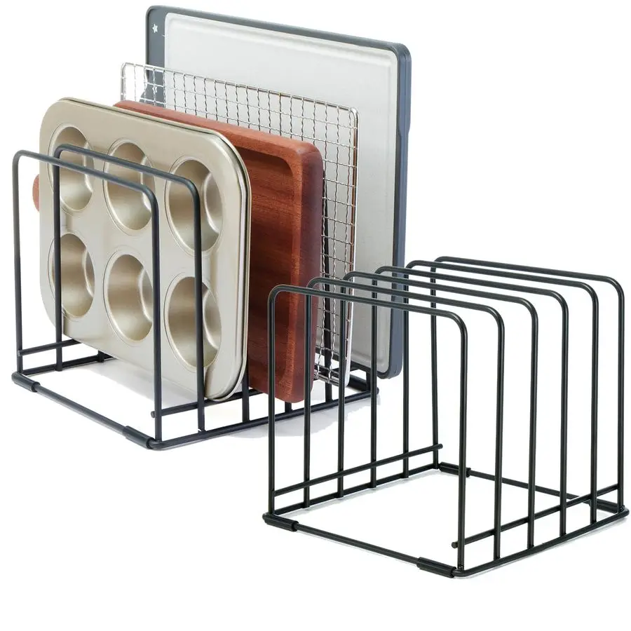 5-уровневый держатель разделочной доски, держатель-органайзер для кухонного шкафа, компактное кухонное хранилище для разделочных досок, формы для выпечки, подносов, Th
5-уровневый держатель разделочной доски, держатель-органайзер для кухонного шкафа, компактное кухонное хранилище для разделочных досок, формы для выпечки, подносов, Th