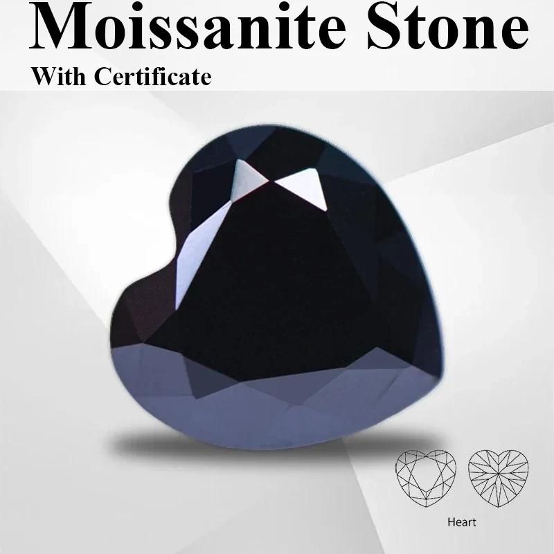 Муассанит камень в форме сердца черный цвет с сертификатом GRA для тестера бриллиантов подвески верхний материал для изготовления ювелирных изделий
Муассанит камень в форме сердца черный цвет с сертификатом GRA для тестера бриллиантов подвески верхний материал для изготовления ювелирных изделий