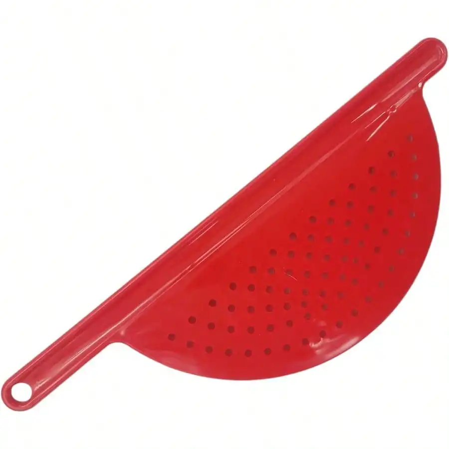 Handheld Plastic Noodle Strainer With Handle Fits Up To 9 Pots Red
Handheld Plastic Noodle Strainer With Handle Fits Up To 9 Pots Red