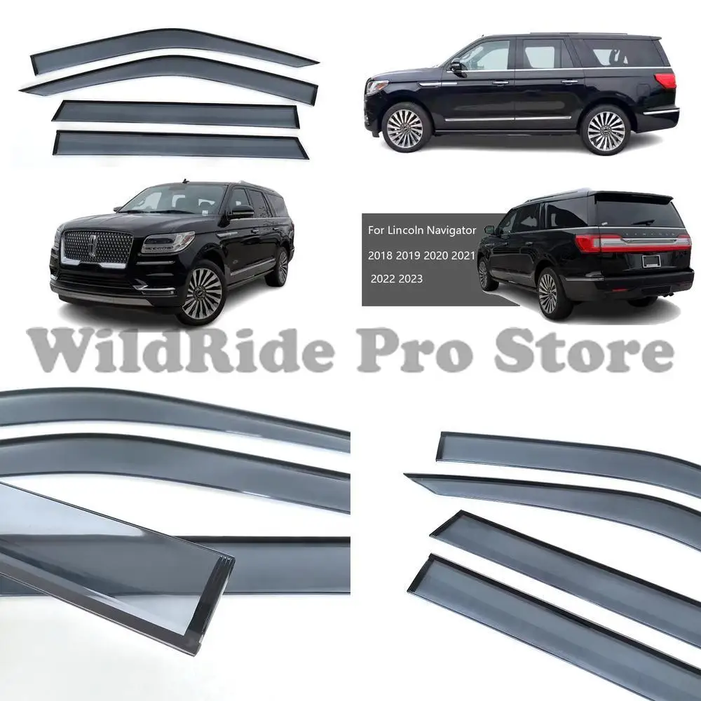 1 set Molded Rain Guards for 2018-2023 Lincoln Navigator Window Visors 
1 set Molded Rain Guards for 2018-2023 Lincoln Navigator Window Visors