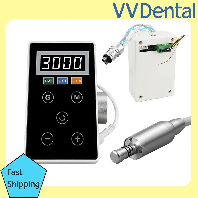 Built-In Type Dental Micromotors Electric Brushless LED Dental Micro Motor 40000rpm Dental Tools Fit 1:1/1:5/16:1 Contra Angle
Built-In Type Dental Micromotors Electric Brushless LED Dental Micro Motor 40000rpm Dental Tools Fit 1:1/1:5/16:1 Contra Angle