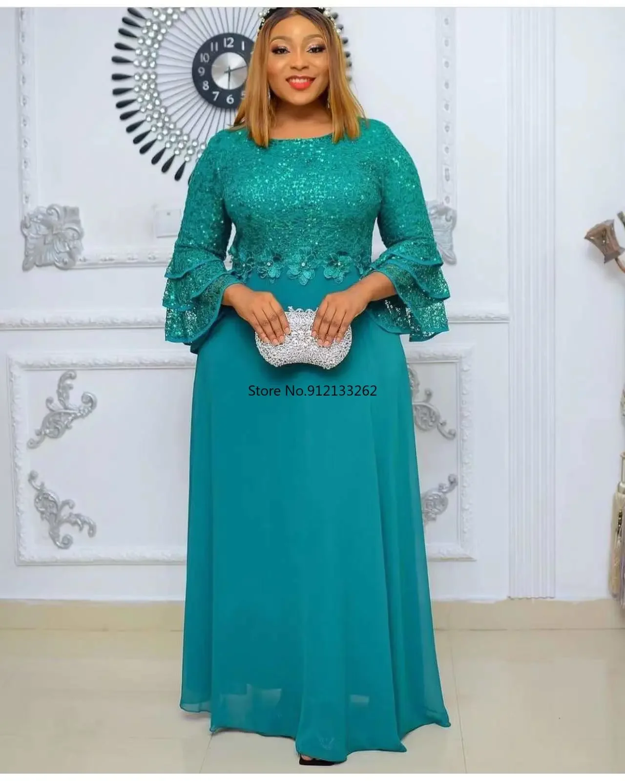 L-3XL African Dresses for Women Spring Autumn African Women Three Quarter Sleeve Polyester Solid Color Long Dress Maxi Dress
L-3XL African Dresses for Women Spring Autumn African Women Three Quarter Sleeve Polyester Solid Color Long Dress Maxi Dress