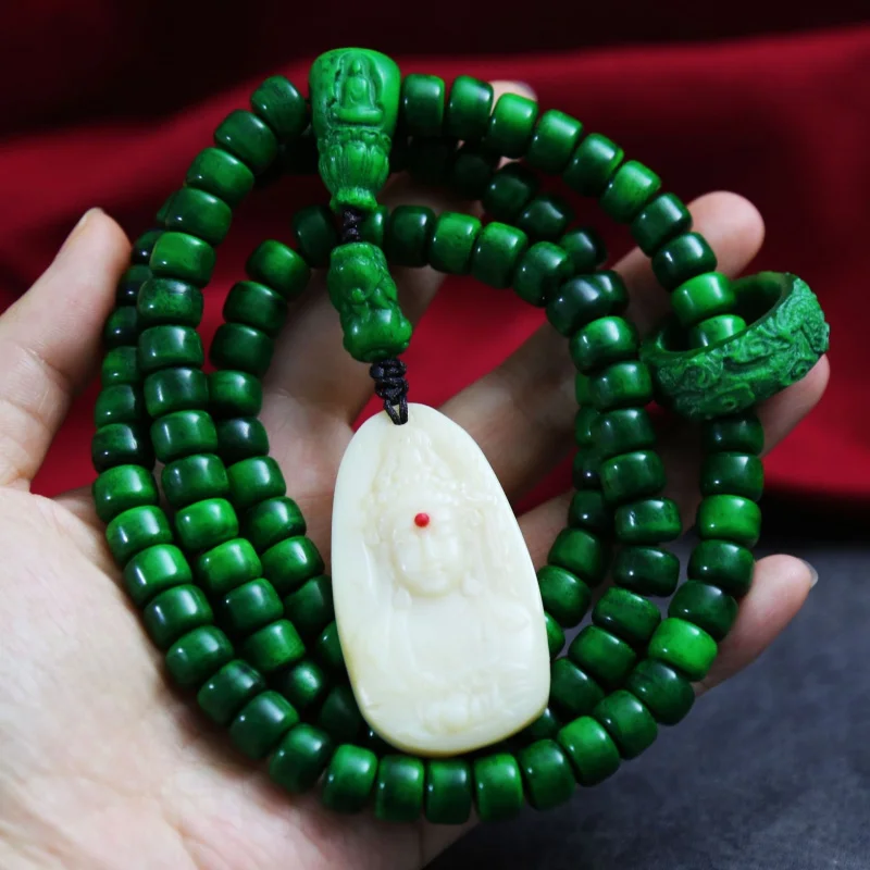 Ancient Qiu horn 8*3mm round beads, 108 beads, barrel beads, tee beads, pig cage ring, peace pendant 80k Fortune-carved Maitreya
Ancient Qiu horn 8*3mm round beads, 108 beads, barrel beads, tee beads, pig cage ring, peace pendant 80k Fortune-carved Maitreya