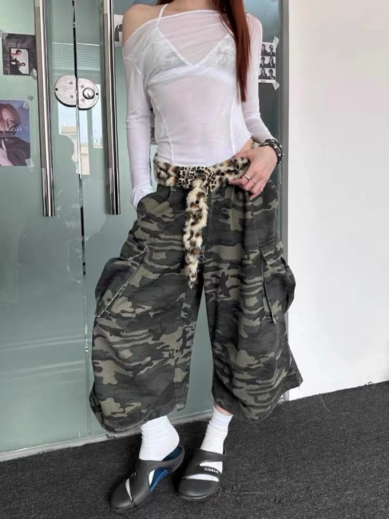 American Style Retro Camouflage Loose Straight Leg Workwear Jeans Women Summer Street High Waist Soft Denim Pants Trousers
American Style Retro Camouflage Loose Straight Leg Workwear Jeans Women Summer Street High Waist Soft Denim Pants Trousers