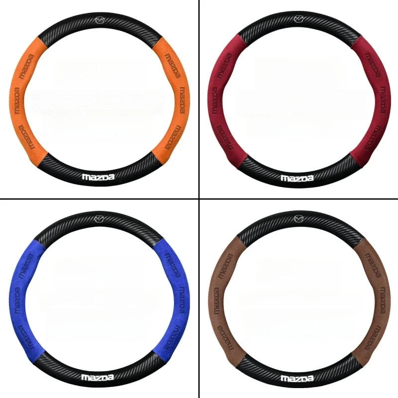 For Mazda Steering Wheel Cover Genuine Leather Carbon Fiber Fit Axela Atenza CX30 CX4 CX5 CX8 CX3 CX9 CX50 CX60 CX70 CX80 MX30
For Mazda Steering Wheel Cover Genuine Leather Carbon Fiber Fit Axela Atenza CX30 CX4 CX5 CX8 CX3 CX9 CX50 CX60 CX70 CX80 MX30