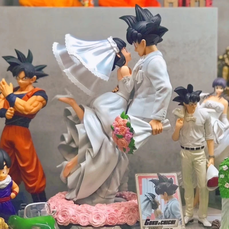 Dragon Ball Z Son Goku & Chichi Wedding Version 31cm Pvc Figure Collectible Model Toy Couple Statue Ornament Wedding Gift
Dragon Ball Z Son Goku & Chichi Wedding Version 31cm Pvc Figure Collectible Model Toy Couple Statue Ornament Wedding Gift