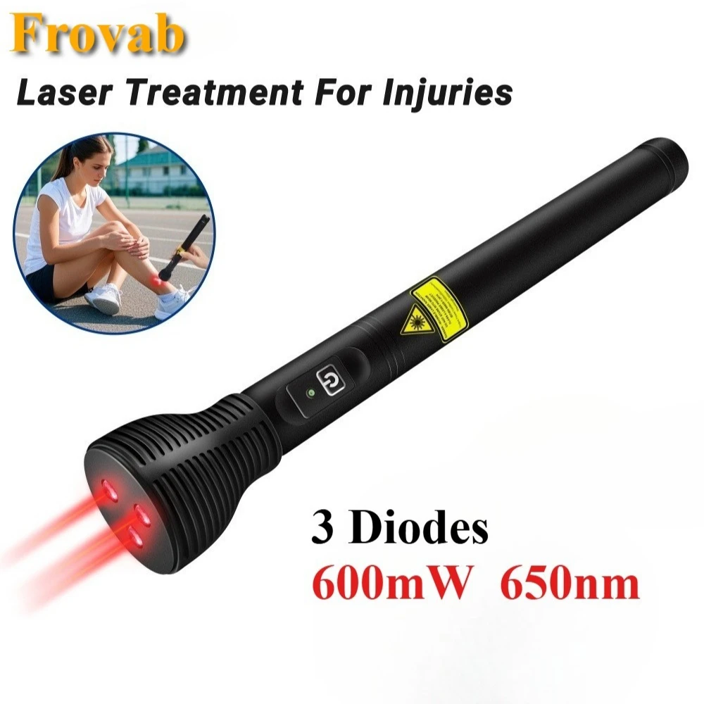 600mW 650nm Red Light Therapy Pen 3 Diodes Anti-Inflammation & Pain Relief for Arthritis Sciatica Home Use Cold Laser Device
600mW 650nm Red Light Therapy Pen 3 Diodes Anti-Inflammation & Pain Relief for Arthritis Sciatica Home Use Cold Laser Device