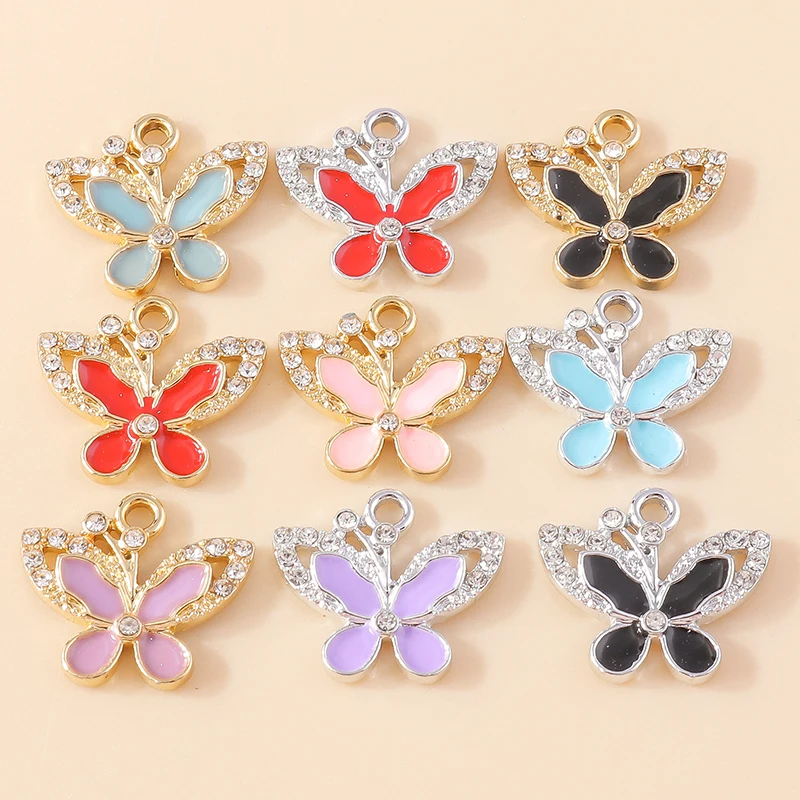 20pcs 18x16mm Elegant Crystal Animal Butterfly Charms Pendants for Jewelry Making Earrings Necklaces Bracelets DIY Crafts Gifts
20pcs 18x16mm Elegant Crystal Animal Butterfly Charms Pendants for Jewelry Making Earrings Necklaces Bracelets DIY Crafts Gifts