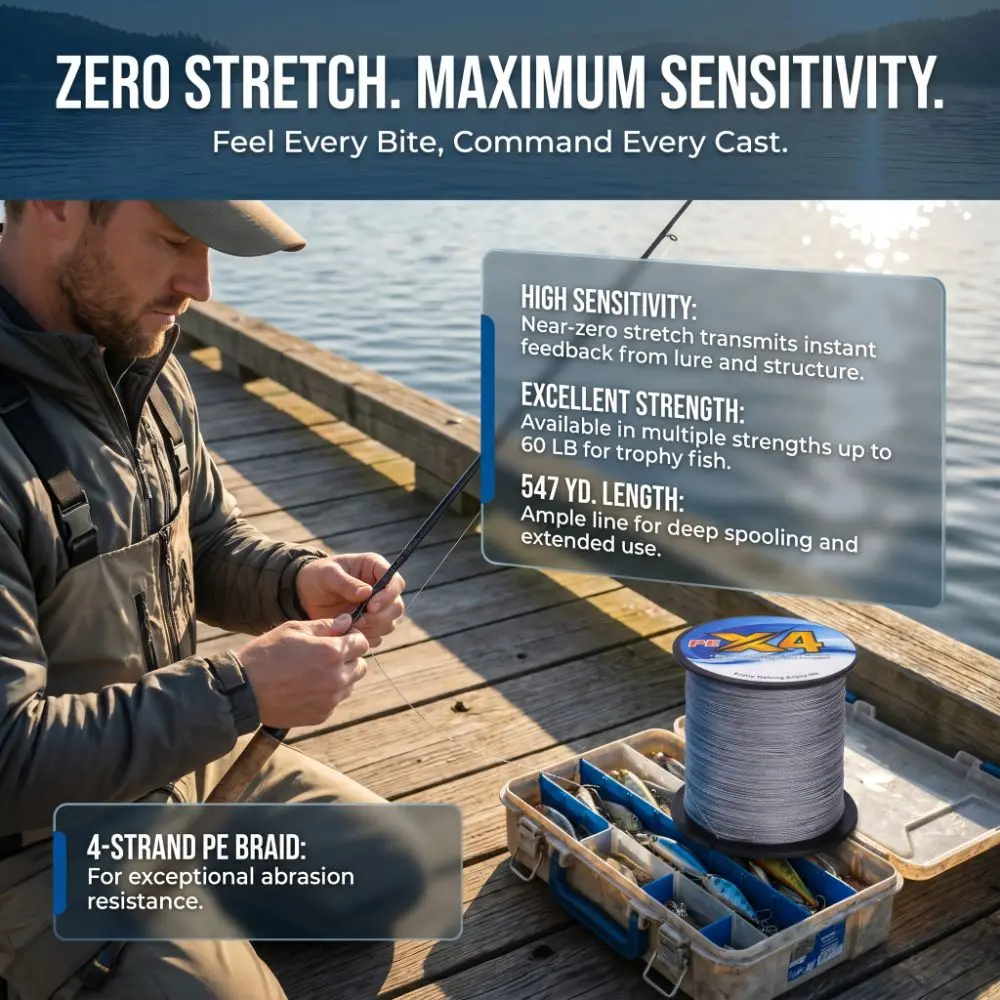 Durable PE Braided Fishing Line 547Yards 4 Strands Fishing Line Fishing Wire Saltwater Fishing
Durable PE Braided Fishing Line 547Yards 4 Strands Fishing Line Fishing Wire Saltwater Fishing